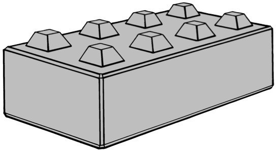 Megablok 160x80x40 cm