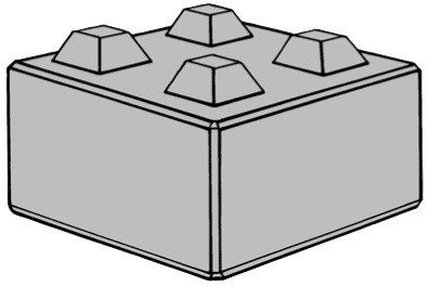 Megablok 80x80x40 cm